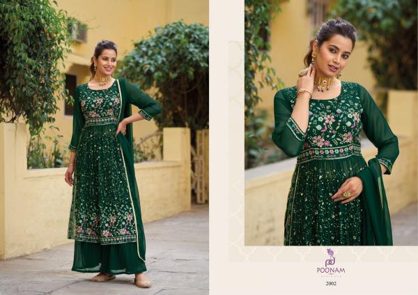 Poonam Khwaab Party Wear Georgette Kurti With Bottom Dupatta Collection